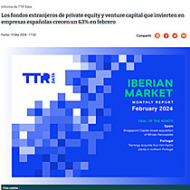 Los fondos extranjeros de private equity y venture capital que invierten en empresas espaolas crecen un 63% en febrero